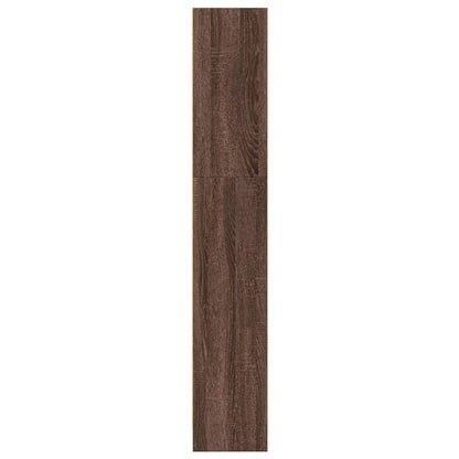 Bookcase Brown Oak 40x24x143 cm Engineered Wood