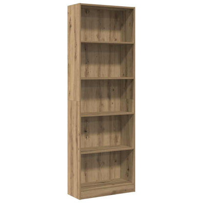 Bookcase Artisian Oak 60x24x176 cm Engineered Wood