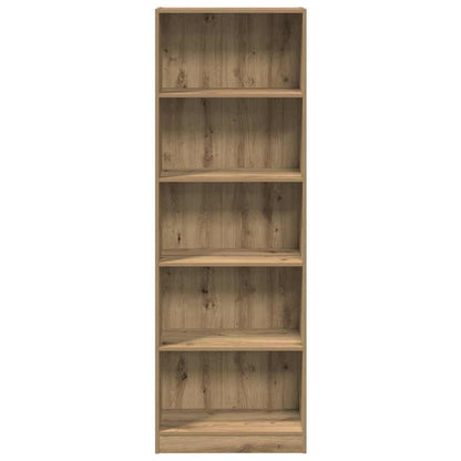 Bookcase Artisian Oak 60x24x176 cm Engineered Wood