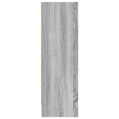 Bookcase Grey Sonoma 80x24x76 cm Engineered Wood