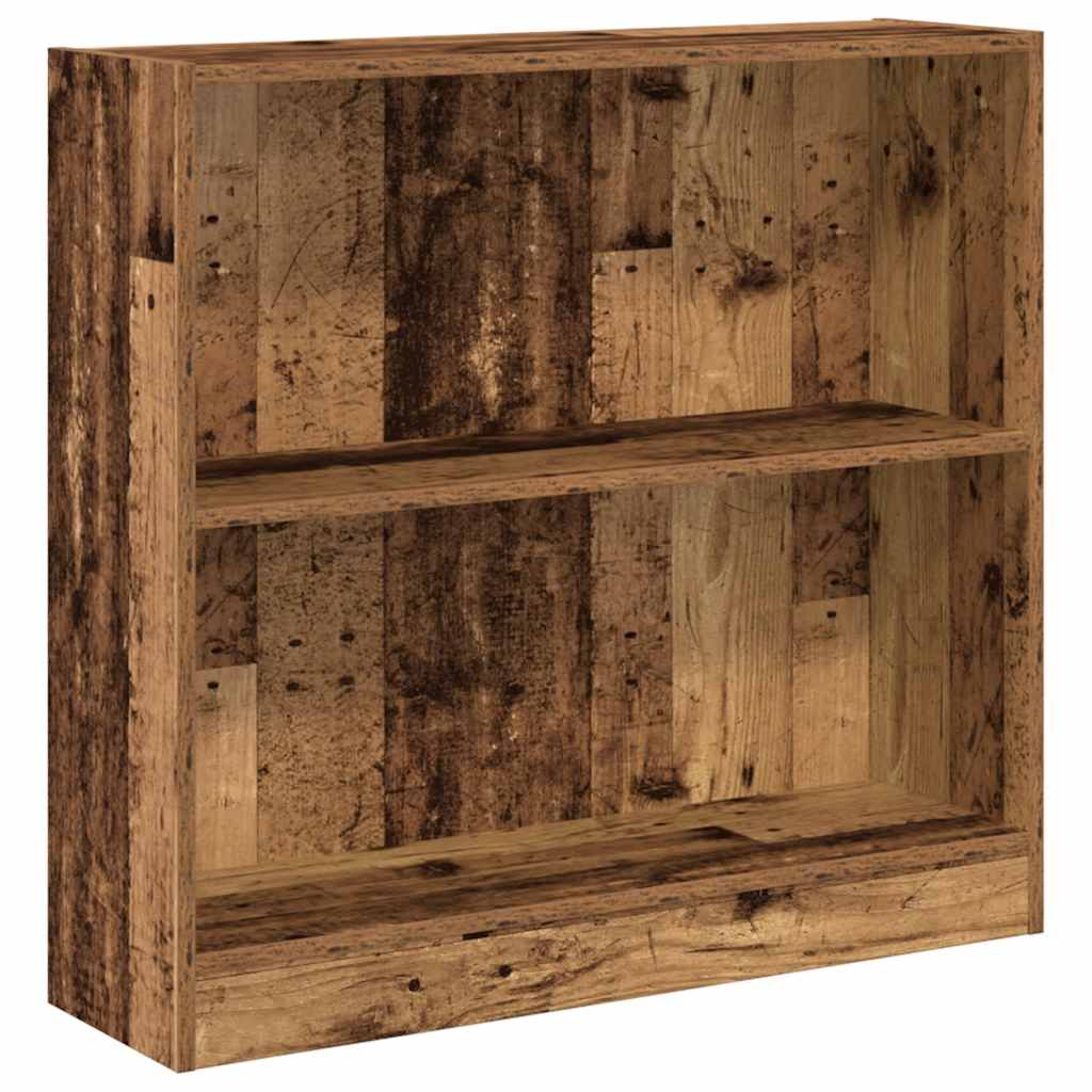 Bookcase Old Wood 80x24x76 cm Engineered Wood