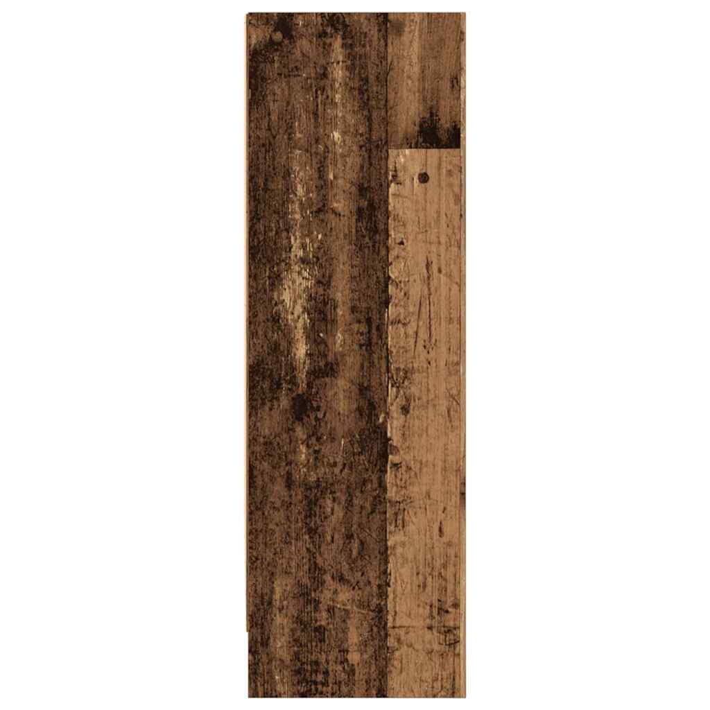 Bookcase Old Wood 80x24x76 cm Engineered Wood