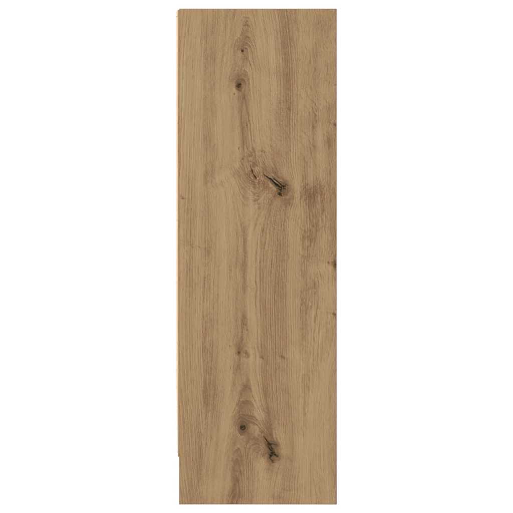 Bookcase Artisian Oak 80x24x76 cm Engineered Wood