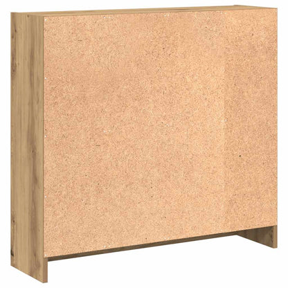 Bookcase Artisian Oak 80x24x76 cm Engineered Wood