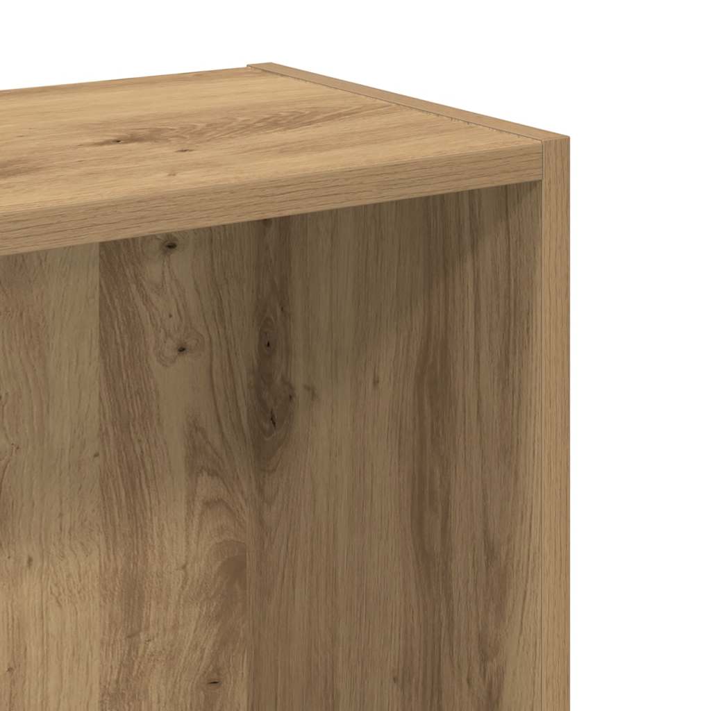 Bookcase Artisian Oak 80x24x76 cm Engineered Wood