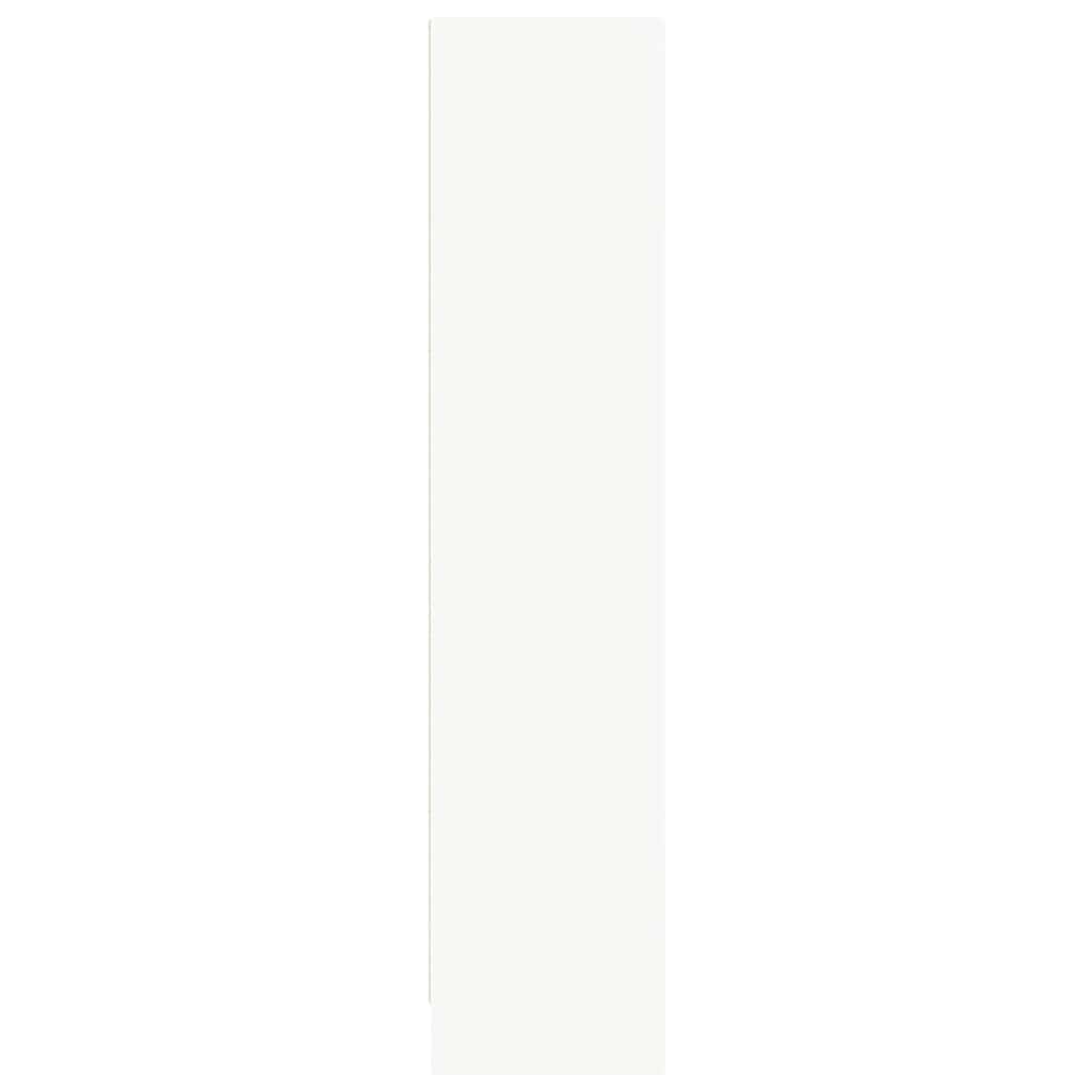 Bookcase White 80x24x109 cm Engineered Wood