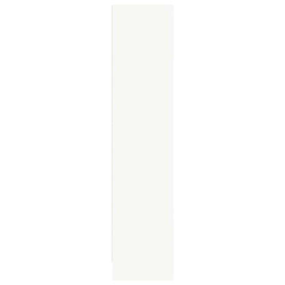 Bookcase White 80x24x109 cm Engineered Wood