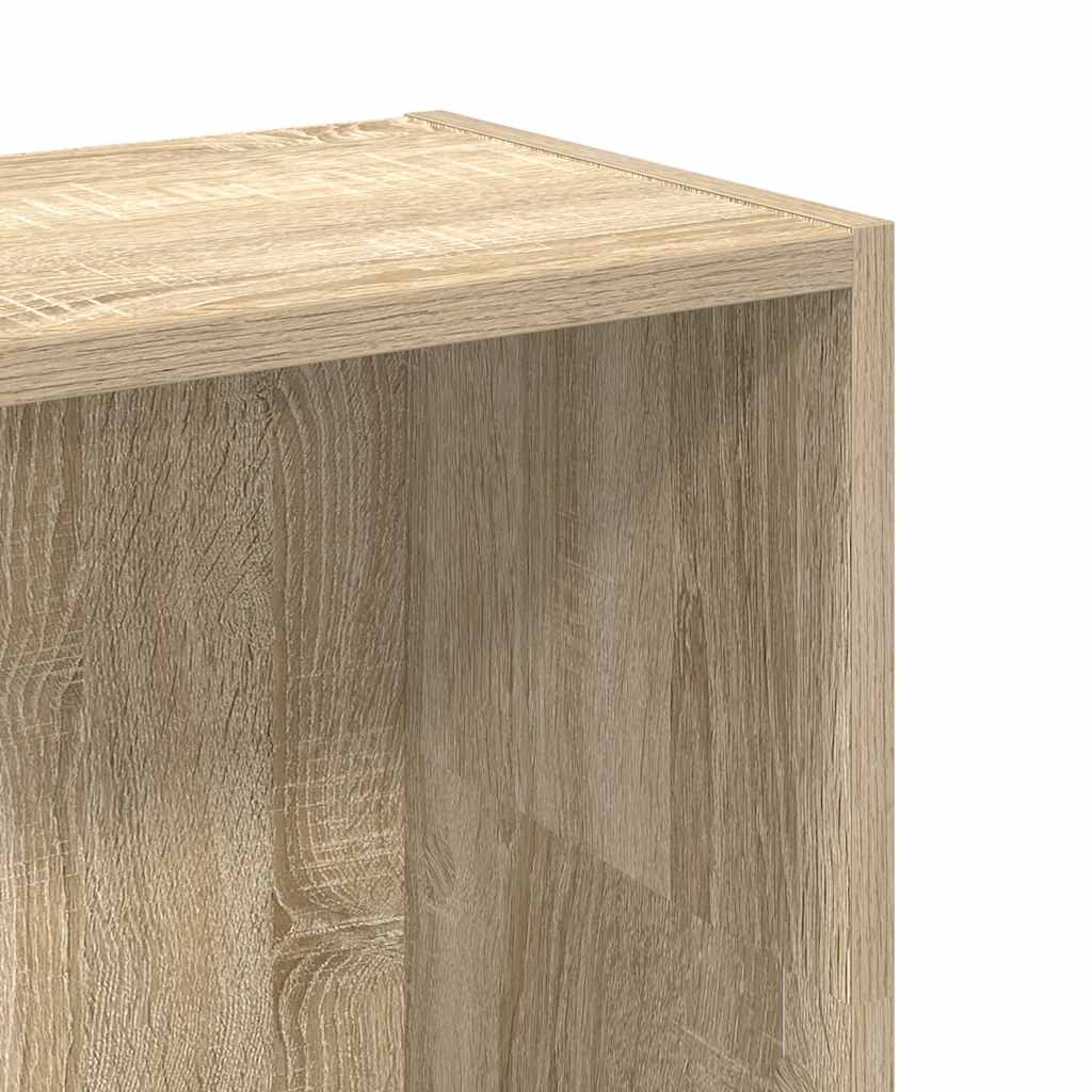Bookcase Sonoma Oak 80x24x109 cm Engineered Wood