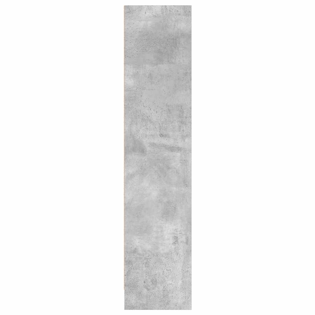 Bookcase Concrete Grey 80x24x109 cm Engineered Wood
