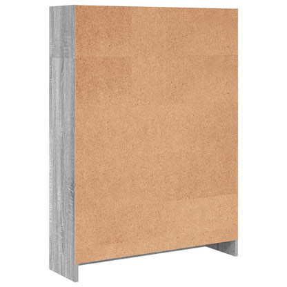 Bookcase Grey Sonoma 80x24x109 cm Engineered Wood
