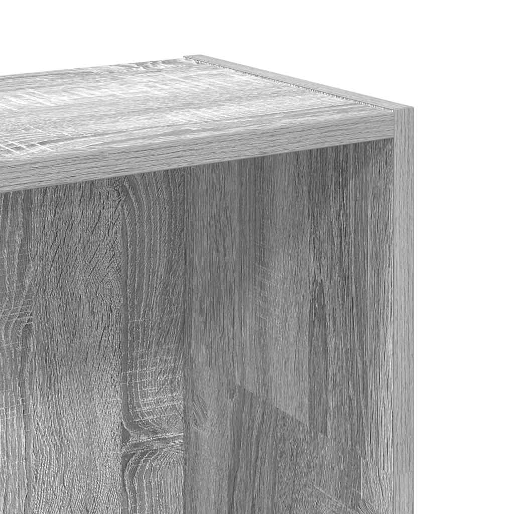 Bookcase Grey Sonoma 80x24x109 cm Engineered Wood