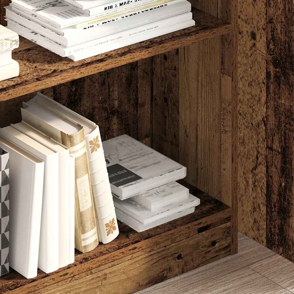 Bookcase Old Wood 80x24x109 cm Engineered Wood