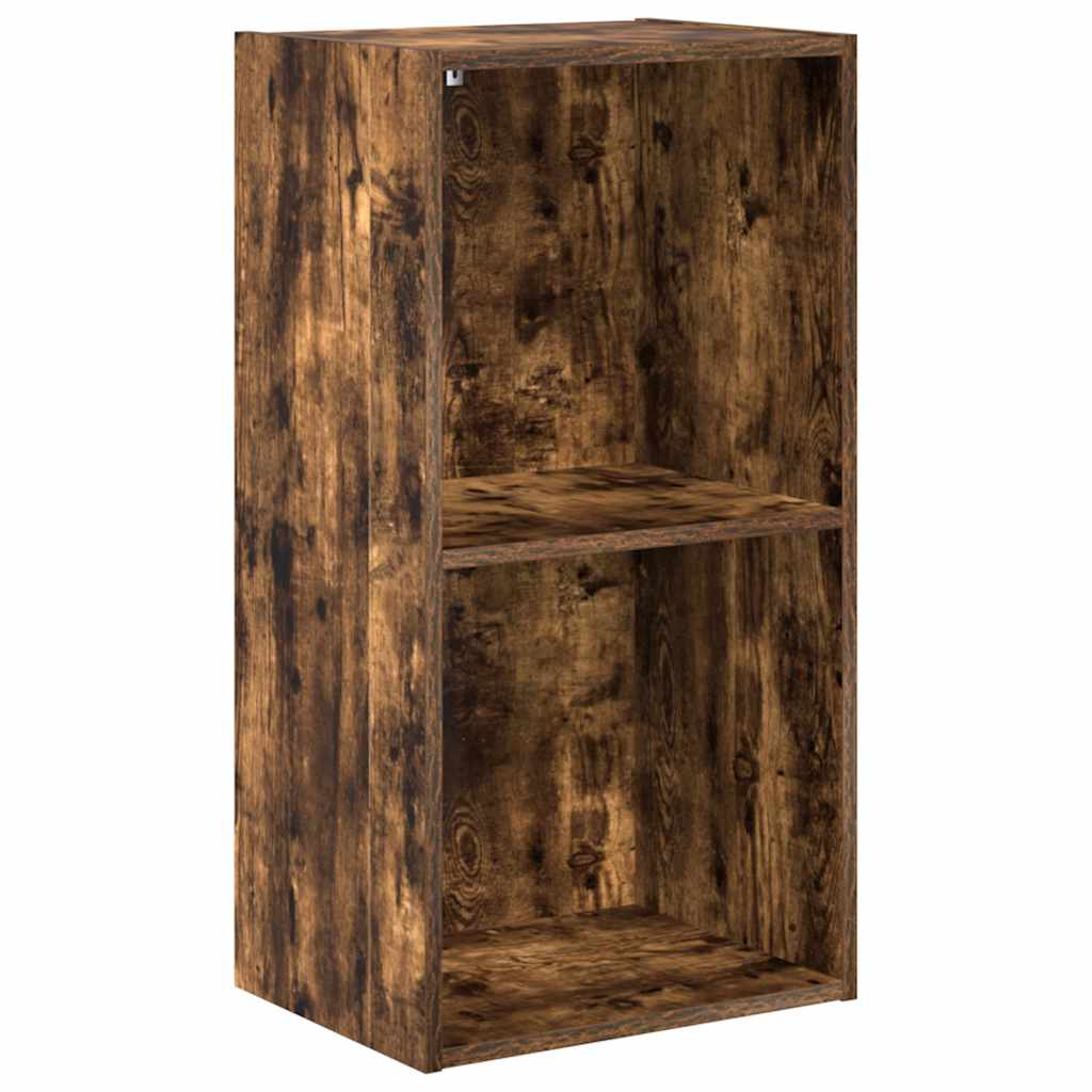 Bookcase Smoked Oak 40x30x77 cm Engineered Wood
