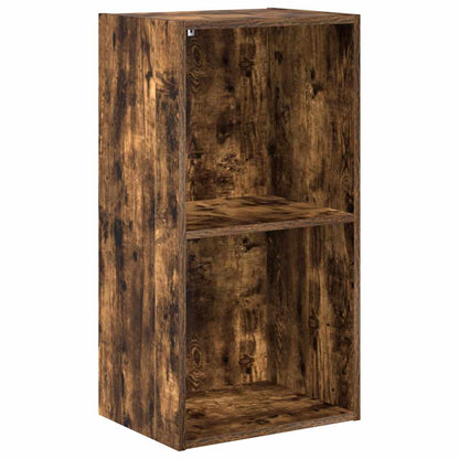 Bookcase Smoked Oak 40x30x77 cm Engineered Wood