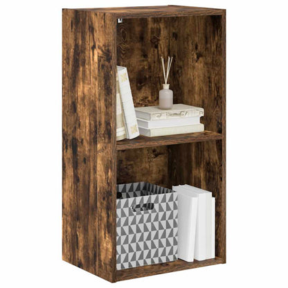Bookcase Smoked Oak 40x30x77 cm Engineered Wood