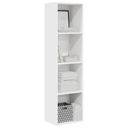 Bookcase White 40x30x152 cm Engineered Wood