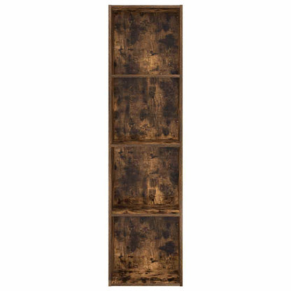 Bookcase Smoked Oak 40x30x152 cm Engineered Wood