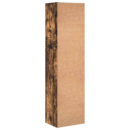 Bookcase Smoked Oak 40x30x152 cm Engineered Wood