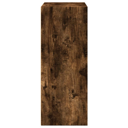 Bookcase Smoked Oak 60x30x77 cm Engineered Wood