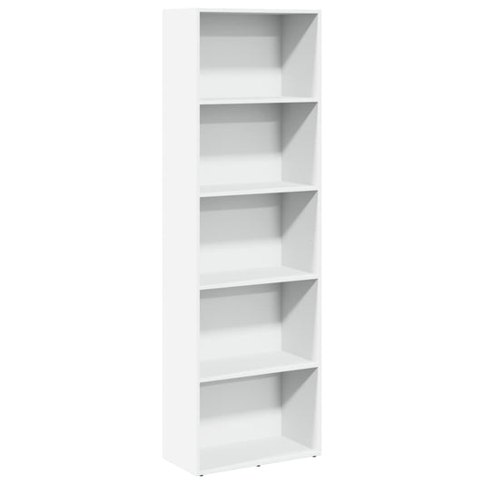 Bookcase White 60x30x189 cm Engineered Wood