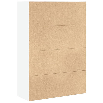 Bookcase White 80x30x114 cm Engineered Wood