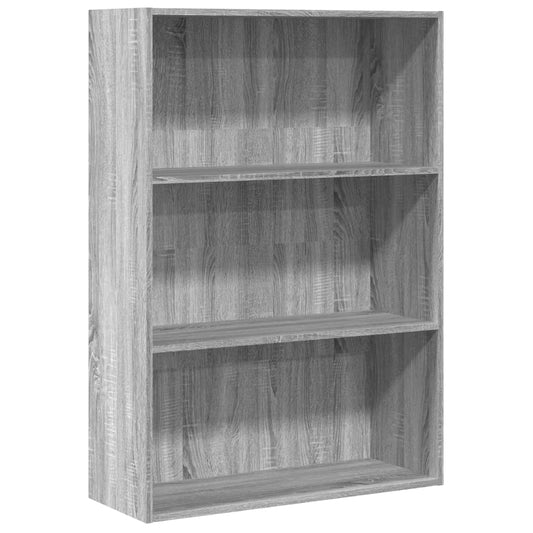 Bookcase Grey Sonoma 80x30x114 cm Engineered Wood