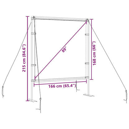 Projection Screen with Stands 89 Inch 1:1