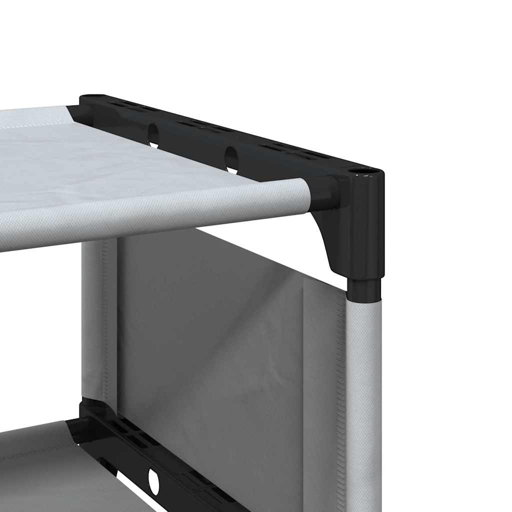 Shoe Rack 10-Tier Grey 54x28x158 cm Non-woven Fabric