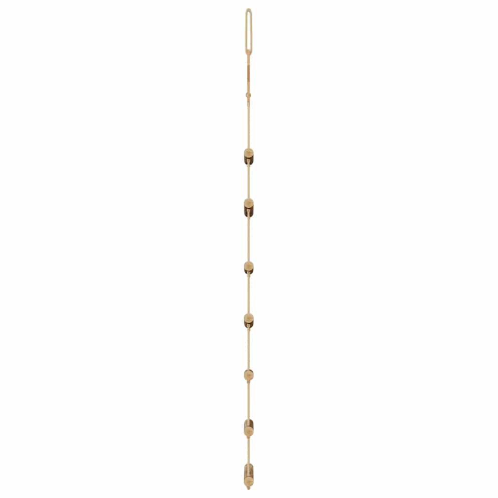  Hanging Christmas Trees with Top Stars 2 pcs 42x90 cm Natural Branch
