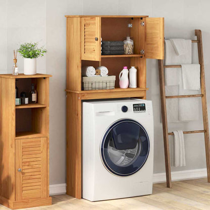 Washing Machine Cabinet with Shelf VIGO Brown and Honey Brown