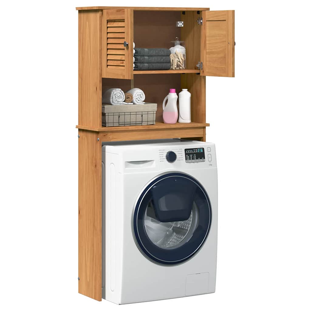 Washing Machine Cabinet with Shelf VIGO Brown and Honey Brown