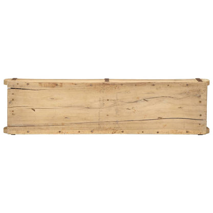 Tray with Storage Brown 57 x 15 x 9 cm Solid Reclaim Wood