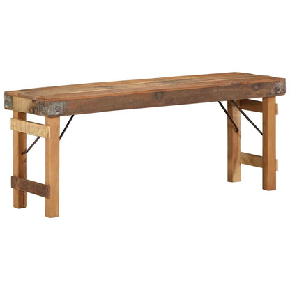 Bench Natural 110 x 35 x 46 cm Reclaimed Old Wood