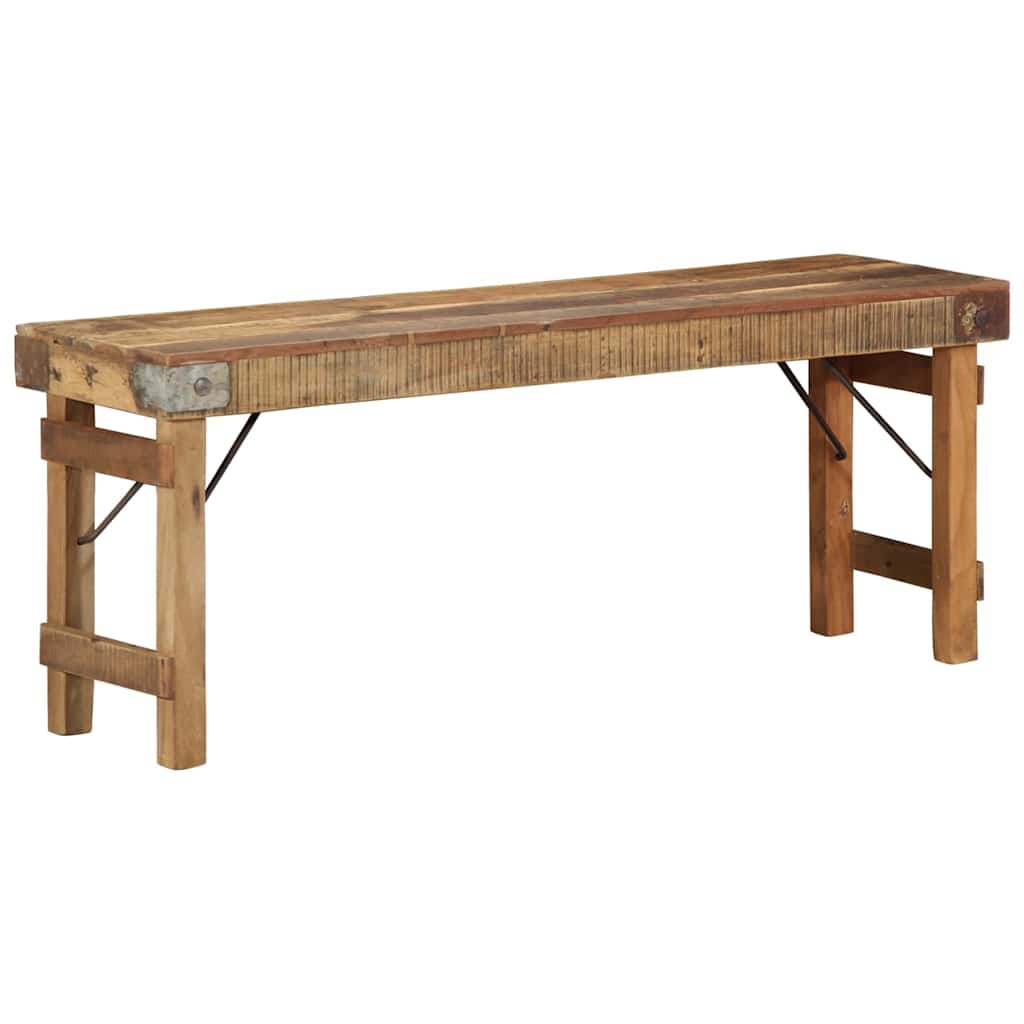 Bench Natural 110 x 35 x 46 cm Reclaimed Old Wood