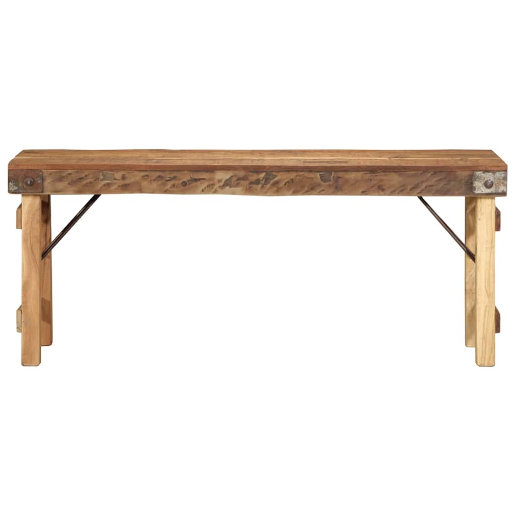 Bench Natural 110 x 35 x 46 cm Reclaimed Old Wood