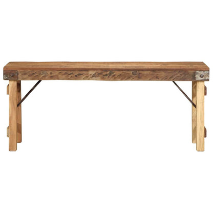 Bench Natural 110 x 35 x 46 cm Reclaimed Old Wood
