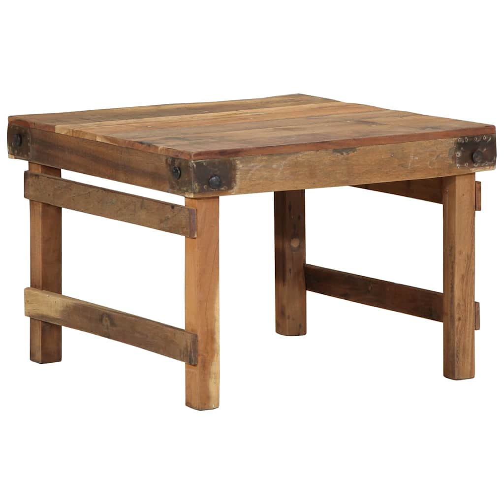 Coffee Table Brown 60 x 55 x 40 cm Solid Reclaim Wood