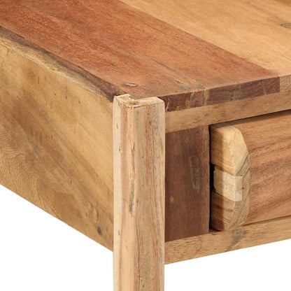 End Table with Drawer Brown 43 x 32 x 46 cm Solid Reclaim Wood