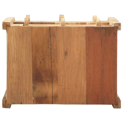 End Table with Drawer Brown 43 x 32 x 46 cm Solid Reclaim Wood