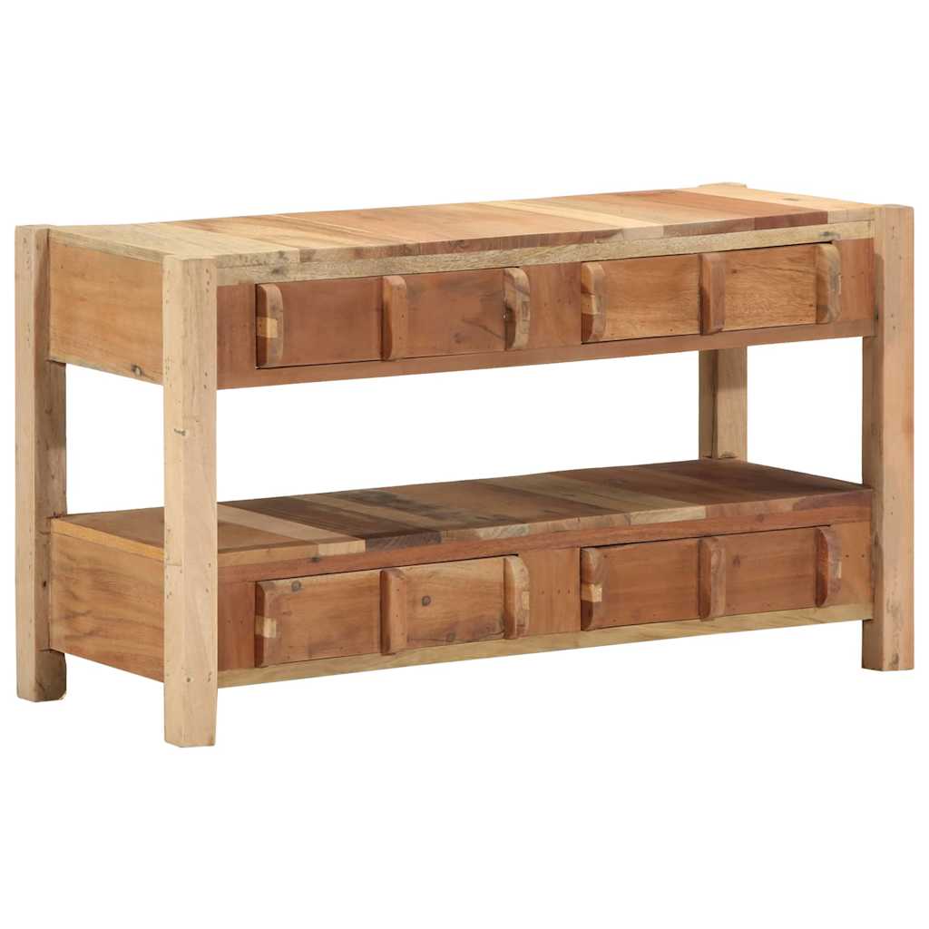 TV Cabinet with Drawer Brown 83 x 33 x 46 cm Solid Reclaim Wood