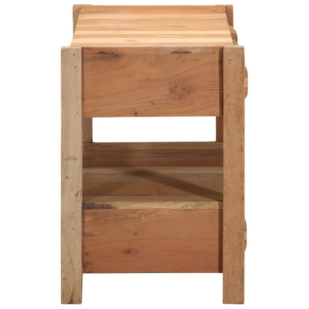 TV Cabinet with Drawer Brown 83 x 33 x 46 cm Solid Reclaim Wood