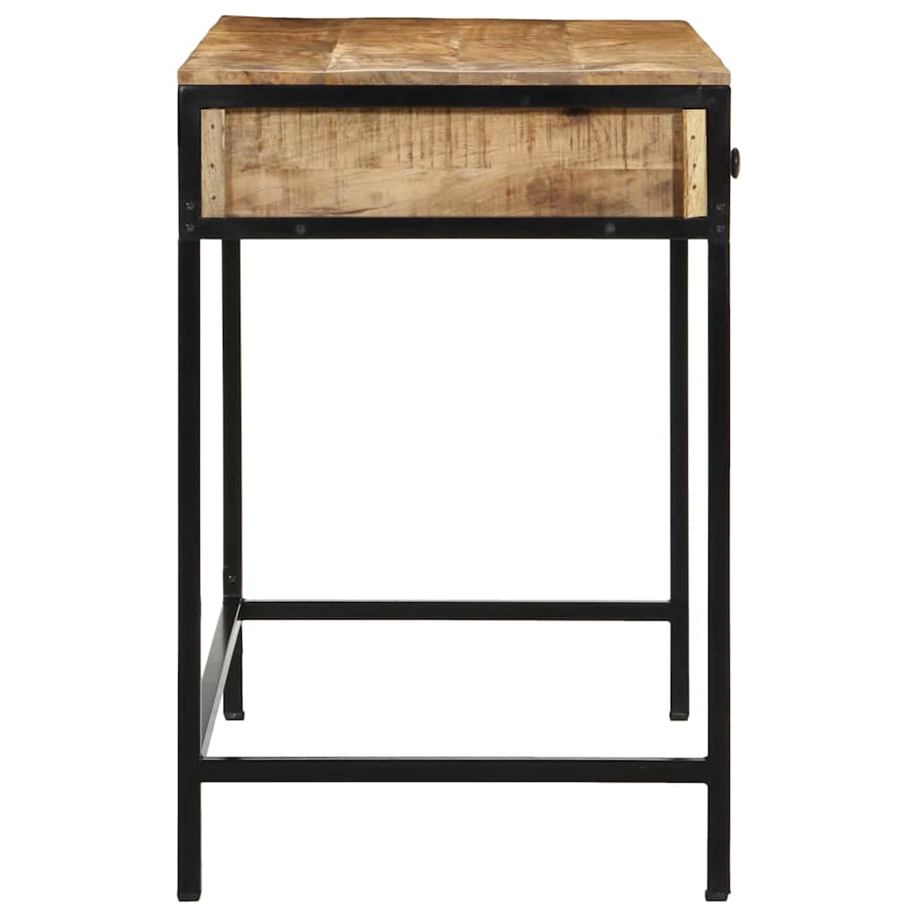 Writing Desk Brown 105 x 50 x 75 cm Solid Mango Wood and Metal