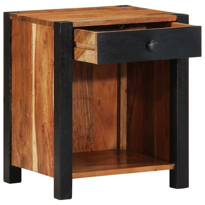 Bedside Cabinet Brown 40 x 35 x 50 cm Solid Acacia Wood