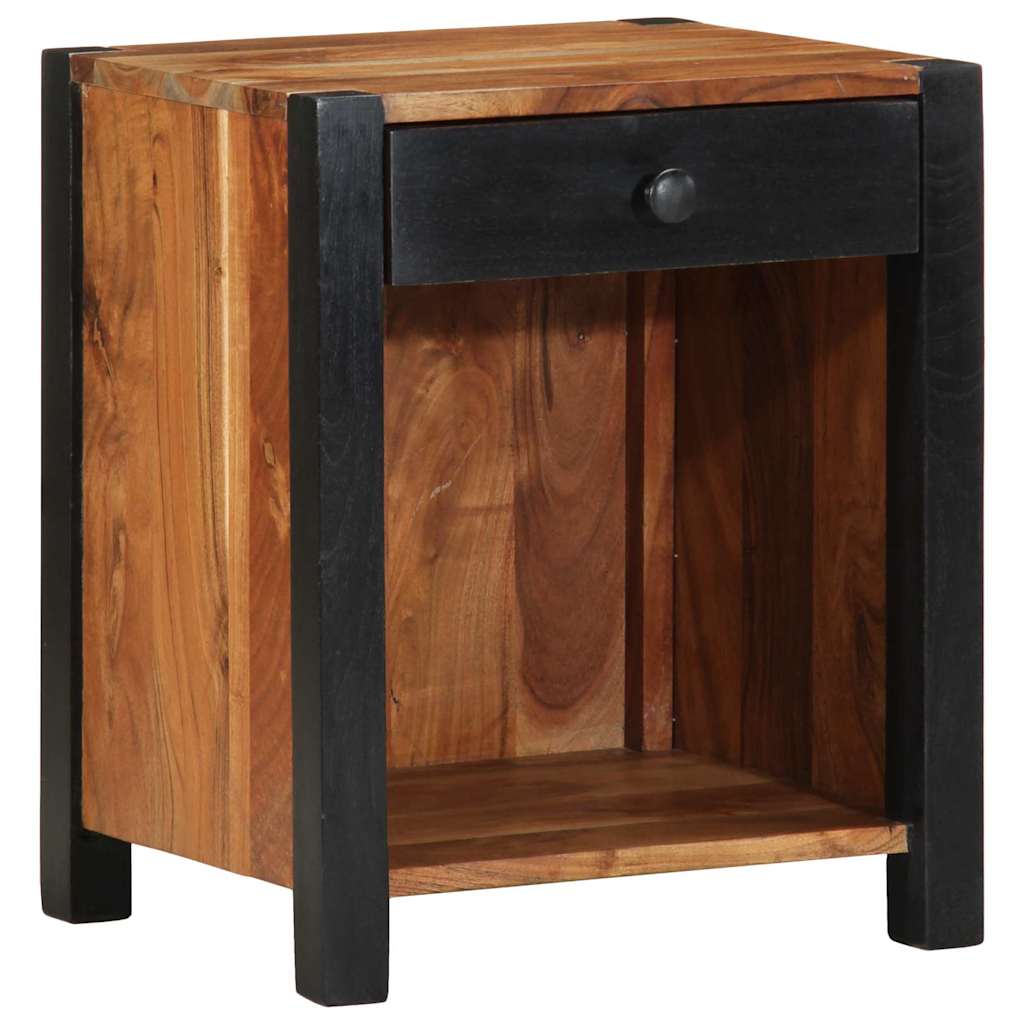 Bedside Cabinet Brown 40 x 35 x 50 cm Solid Acacia Wood