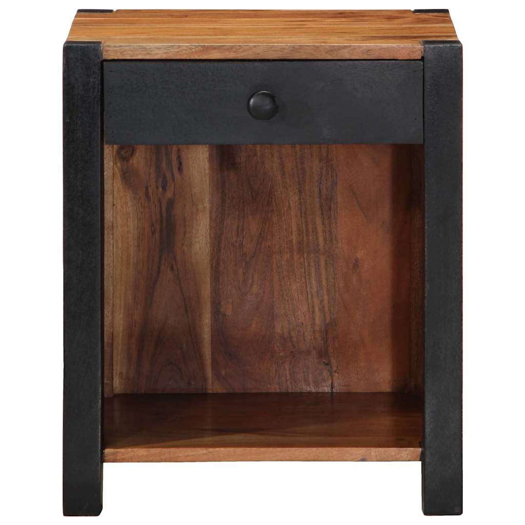 Bedside Cabinet Brown 40 x 35 x 50 cm Solid Acacia Wood