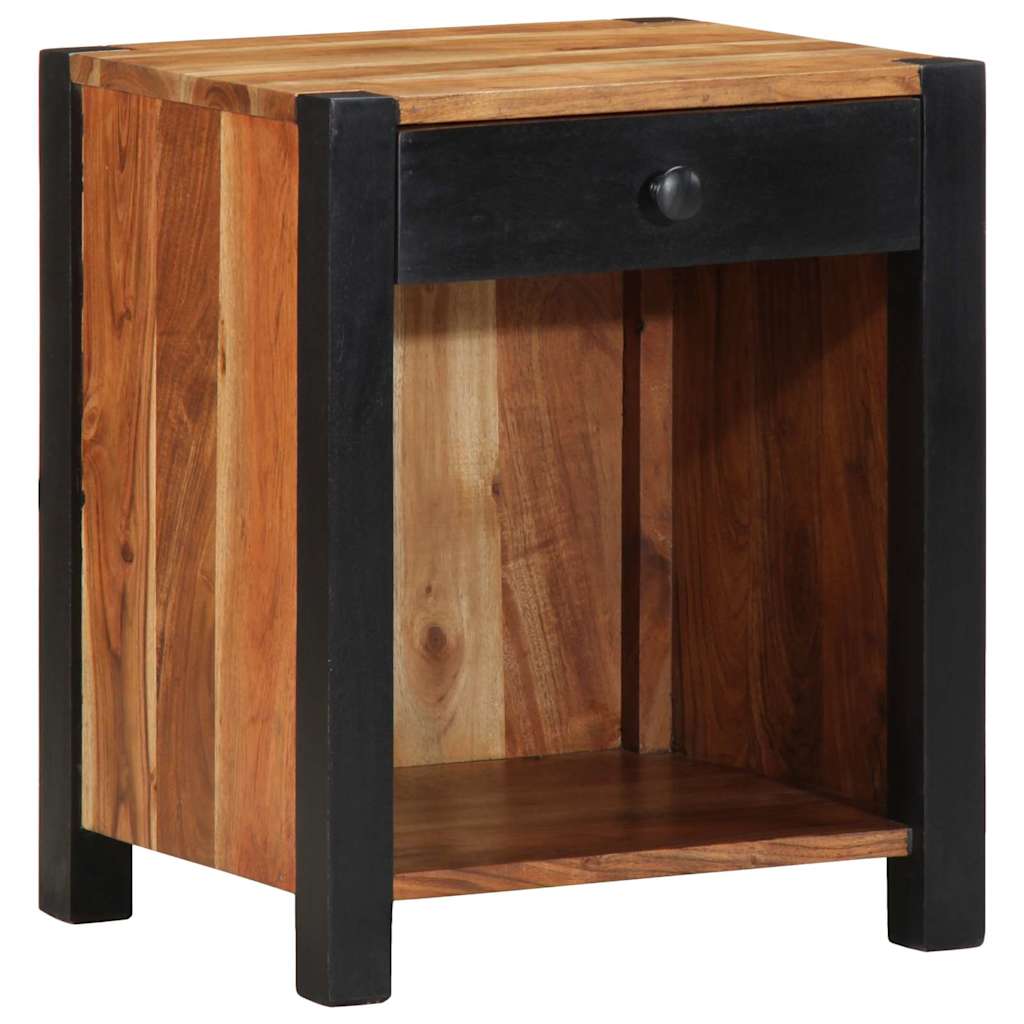 Bedside Cabinet 2 pcs Brown 40 x 35 x 50 cm Solid Acacia Wood