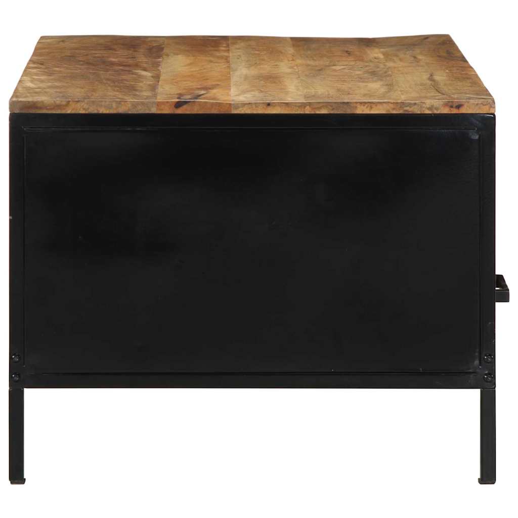 Coffee Table Brown 90 x 50 x 40 cm Solid Mango Wood and Metal