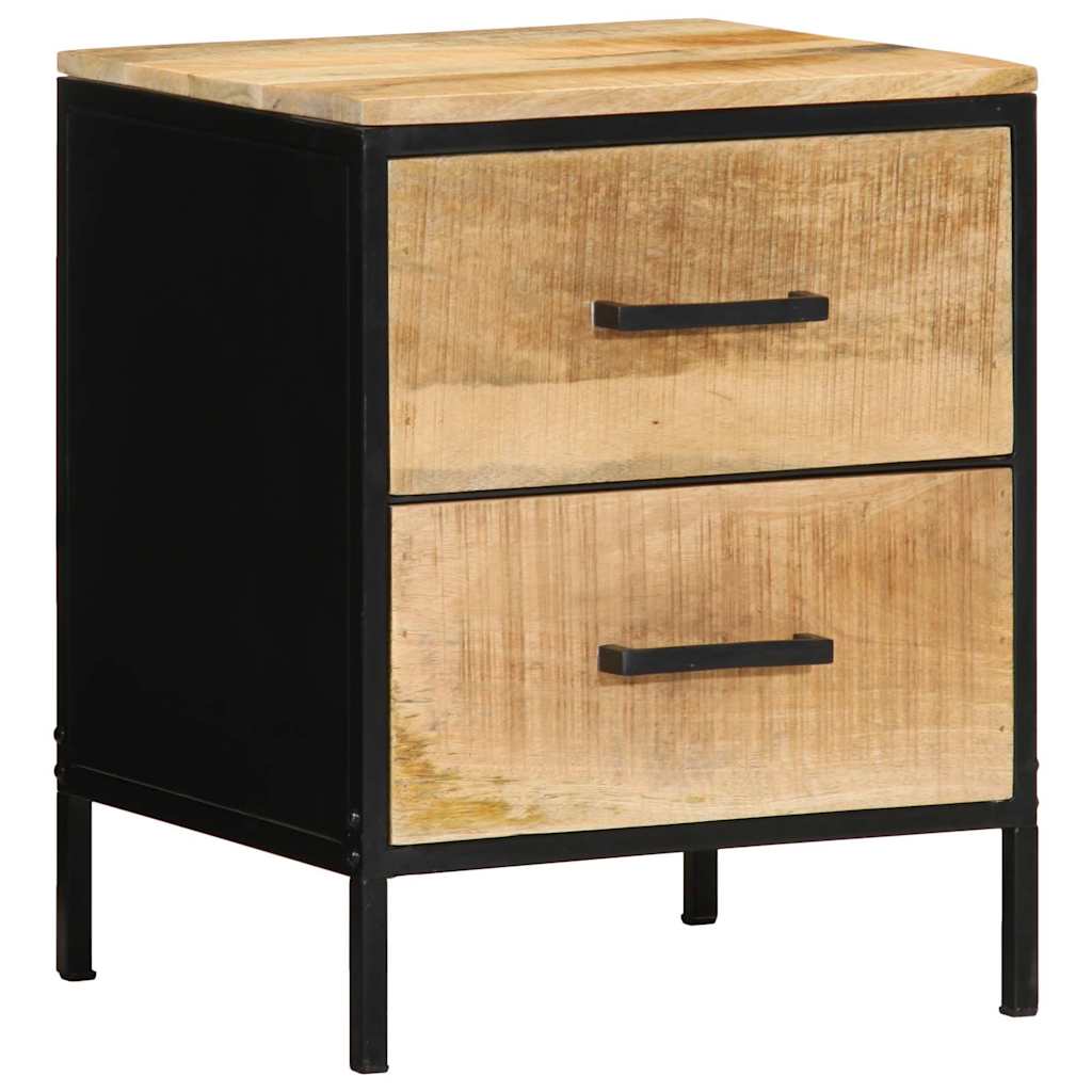 Bedside Cabinet 2 pcs Brown and Black 40 x 35 x 50 cm