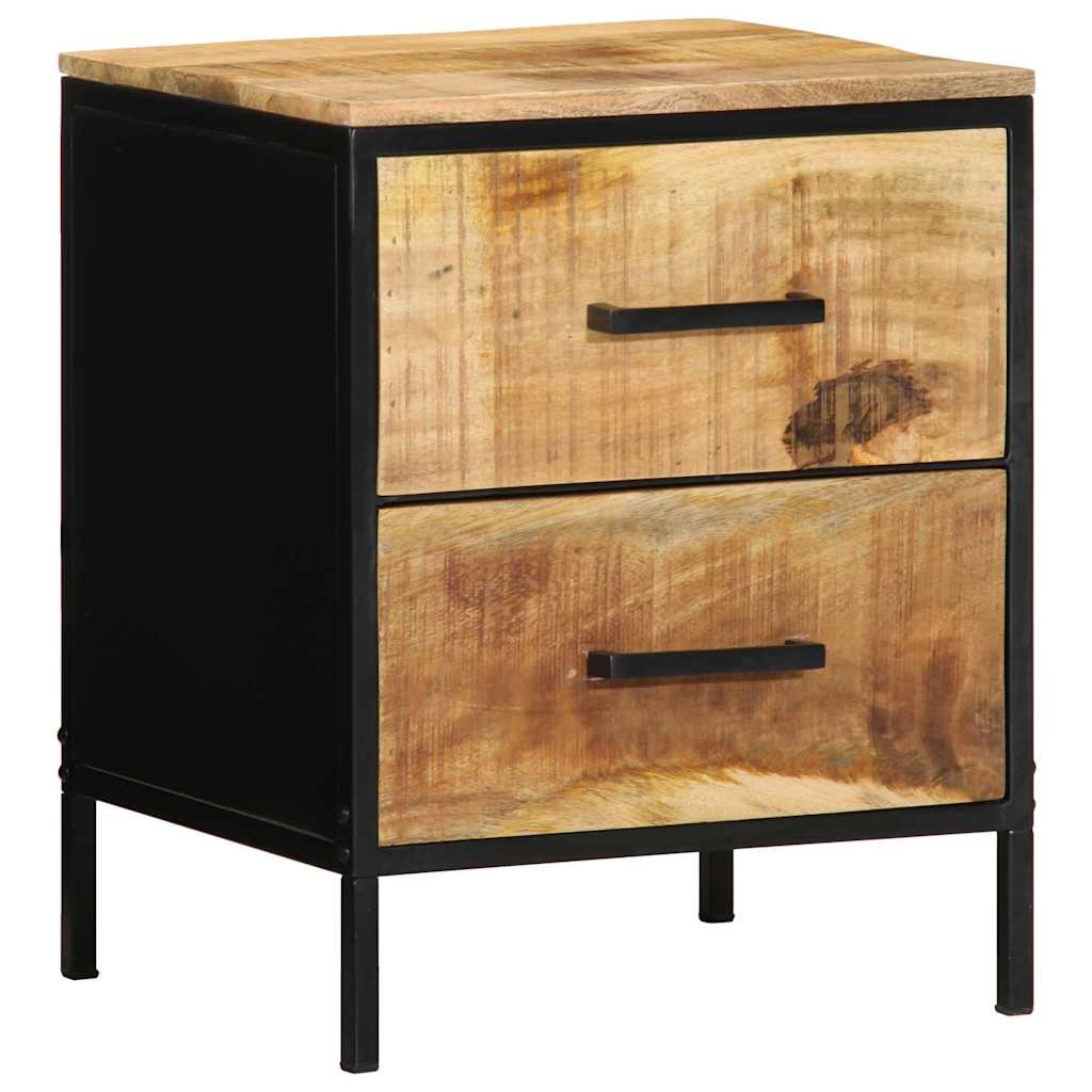 Bedside Cabinet 2 pcs Brown and Black 40 x 35 x 50 cm