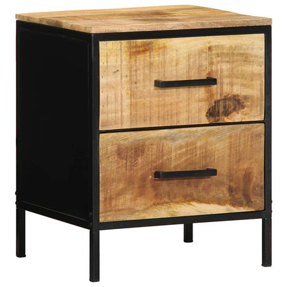 Bedside Cabinet 2 pcs Brown and Black 40 x 35 x 50 cm
